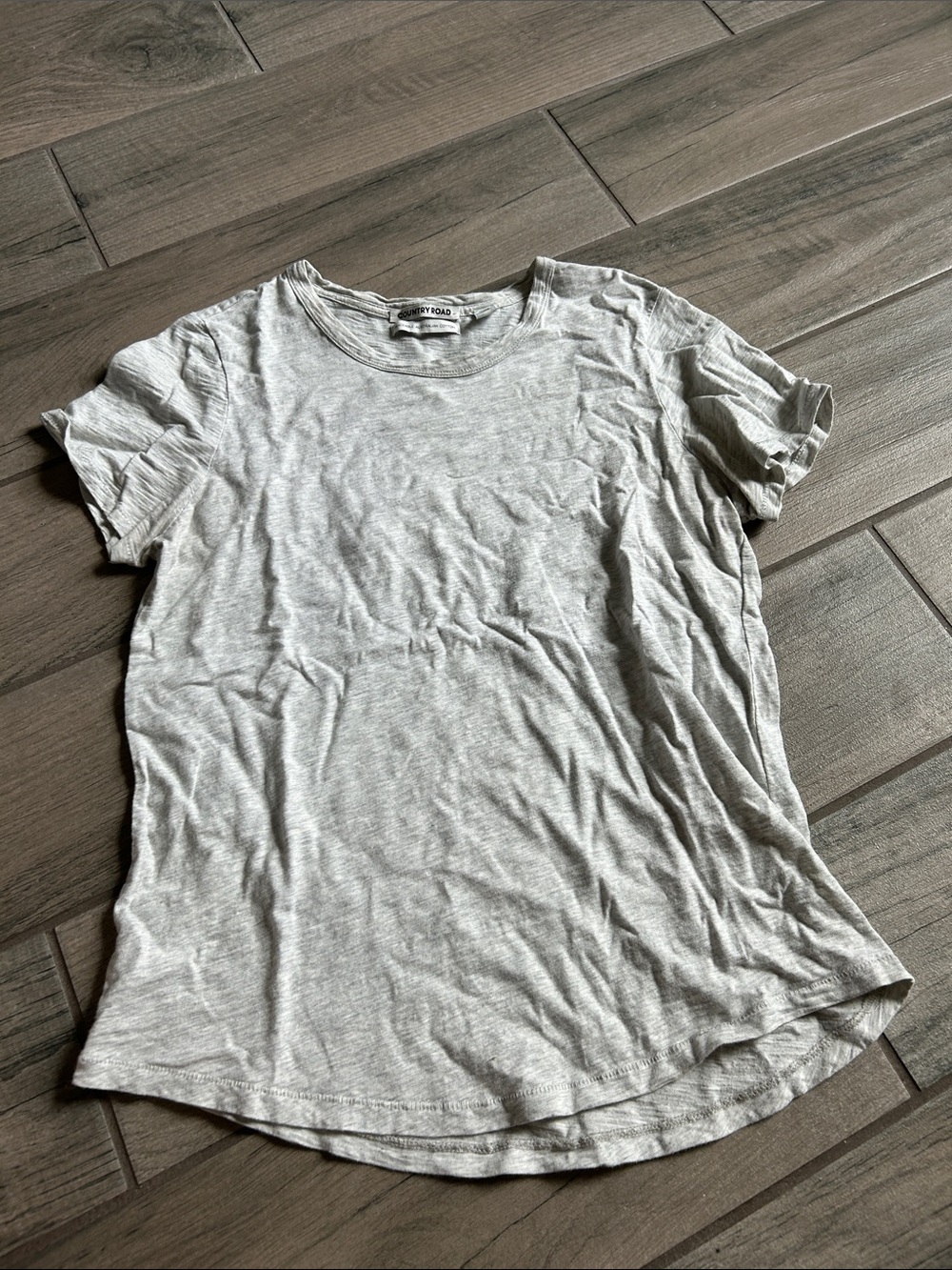 Country Road Heather Grey Short Sleeve Crew Tee